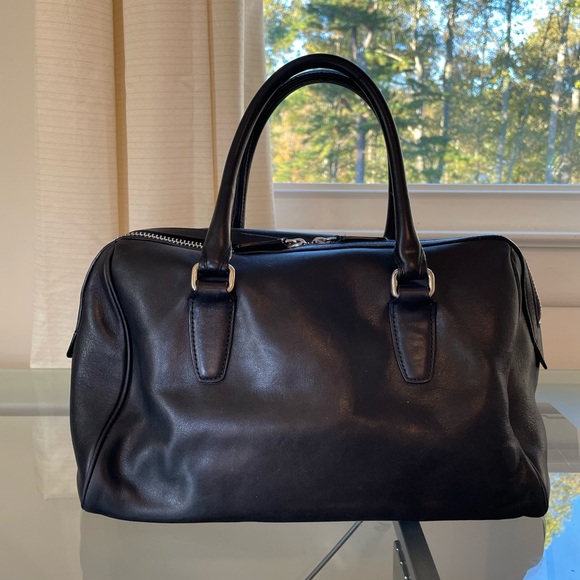 Coach Legacy Bag 100% Leather Haley Satchel bag Black Travel Work Coach Legacy - Picture 8 of 17